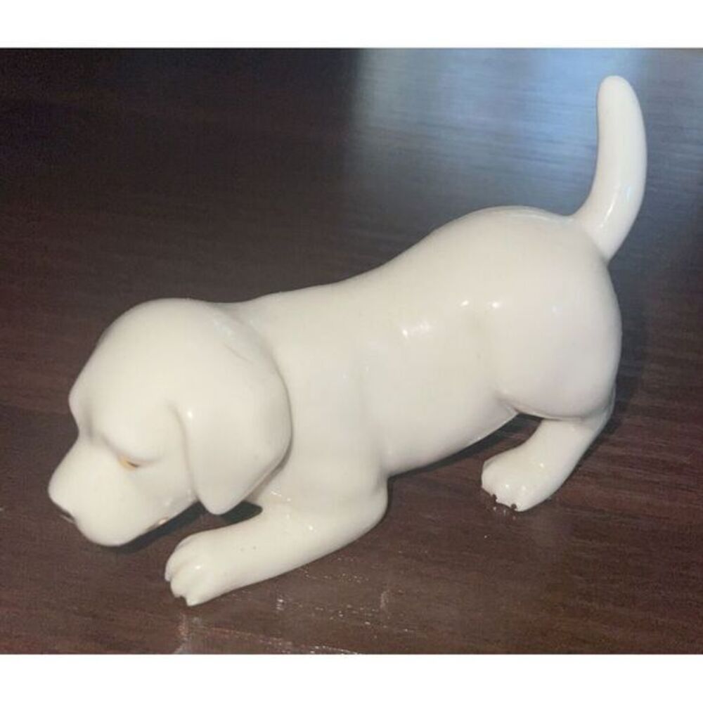 Lenox Labrador Retriever‎ Golden Lab Puppy Dog Gold Cream Figurine 3.5"